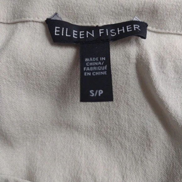 Eileen Fisher Silk Georgette Crepe Midi Dress S - Picture 3 of 7